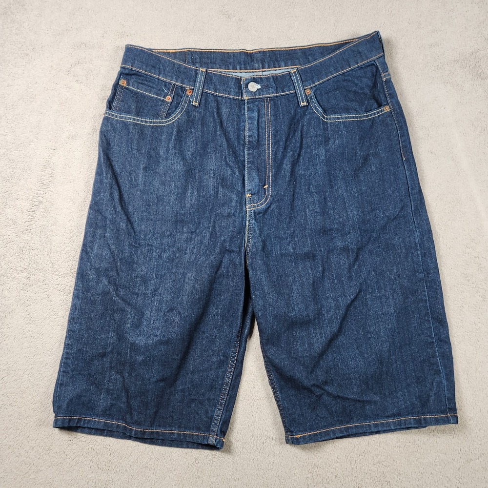 Vintage Levis 569 Jean Shorts size 34 Blue Denim Baggy Y2K Hip Hop Retro